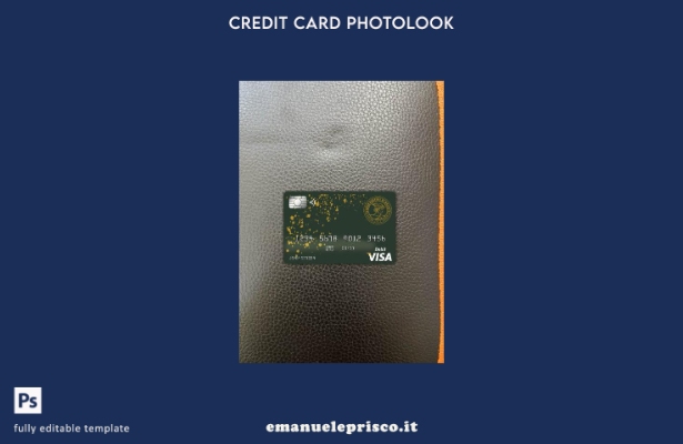 modello frontale photolook con carta visto bancario Bolivia Banco central de Bol